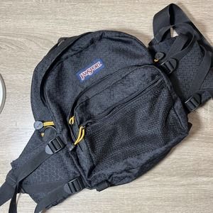 JanSport Fanny Waist Pack Bag 2 Water Bottle Holders 5+ liters 10x10x3 Black